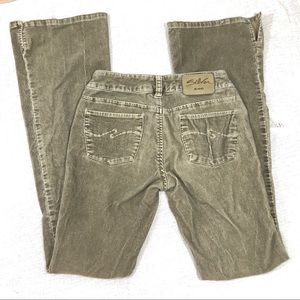 Silver | Tan corduroy fitted flare jeans/pants